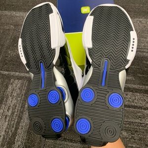 Nike Shox BB4 ( White/ Black- Racer Blue )